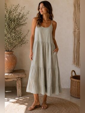 magaschoni organic cotton dress | Dresses | Magaschoni Gauze Midi Size S Ladivine CD295 Size 6 100% Organic Cotton Approximate YGroup_11491 Shoe size:7.5 Pink